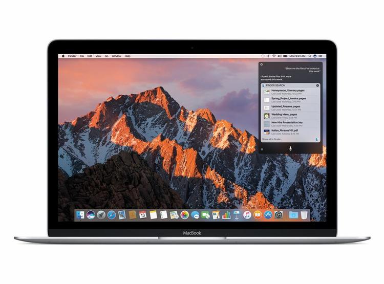 SKRIVEBORD. Operativsystemet til Mac, OSX, skifter navn til macOS. Og den kommende udgave af systemet, Sierra, får den virtuelle assistent Siri ombord, som blandt andet kan hjælpe med at finde ens filer  - som på billedet. 