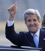 Ankomst. John Kerry ankom i dag til Kastrup Lufthavn. 