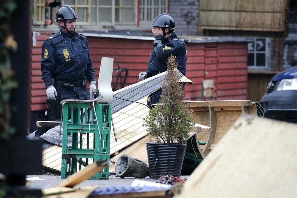Politiet fjerner hashboder i Christiania KRIMINALITET