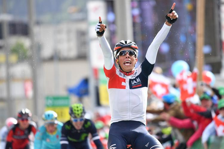 Etapesejr. Det var første gang i 5 år, Jarlinson Pantano vandt et løb. 