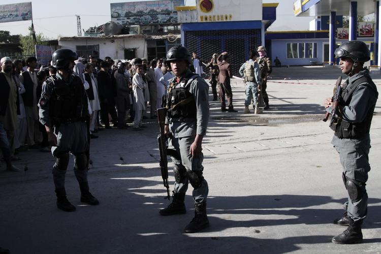 Angreb. Blandt de dræbte i Kabul var flere sikkerhedsvagter. 
