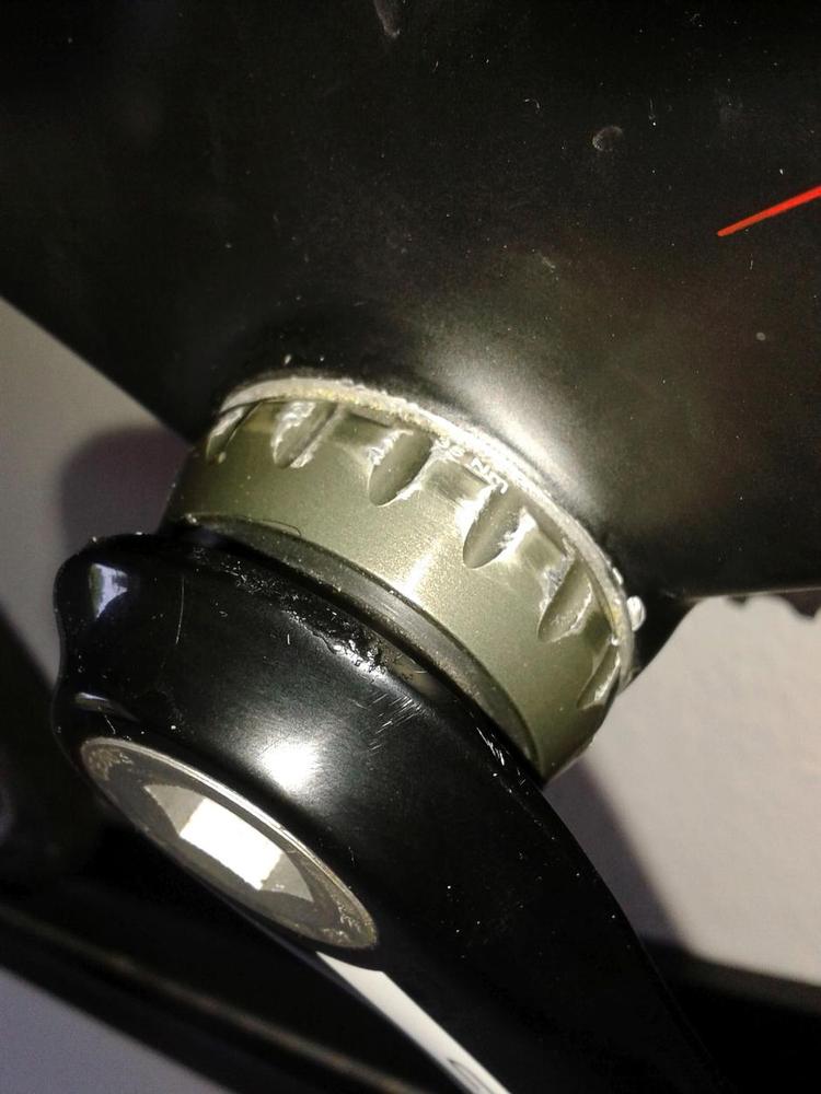 SKRAMMET. Ny racercykel fik voldsom behandling, da den var til første service. Privatfoto 