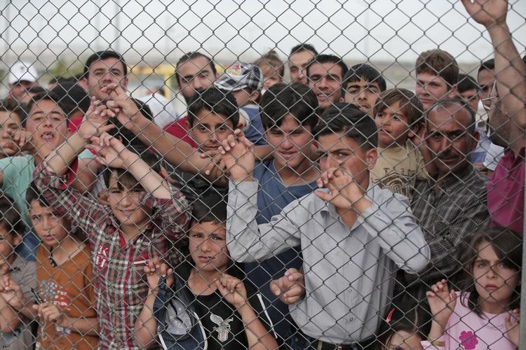 Hjemløse. Tyrkiet er med 2,5 millioner flygtninge det land, der huser flest personer på flugt. Her et billede fra en lejr tæt på landets grænse til Syrien. 