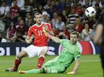 Målscorer. Gareth Bale lukkede og slukkede for Wales i 3-0-sejren mod Rusland. 