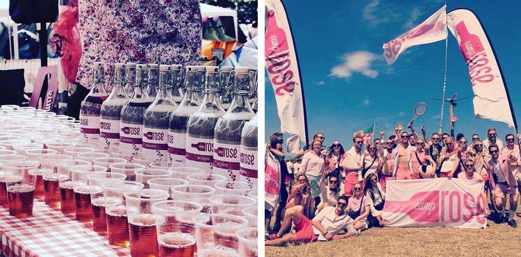 Camp Rosé har i mange år festet i lyserødt og delt rosévin ud. Men kun på campingområdet, for på festivalpladsen har man tidligere kun kunne købe rød- og hvidvin i 1-liters-dunke. I år bliver de officielle Roskilde-vine imidlertid hvid og, ja, rosé.  