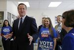 VALGKAMP. Premierminister David Cameron er som alle andre politikere i Storbritannien nu i gang med valgkampens slutspurt. 