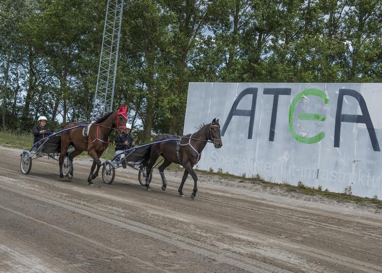 Urent trav. I det første sagskompleks om Atea handler en mistænkelig aftale om, at en nu tidligere chef i Region Sjælland angiveligt har modtaget bestikkelse og sikret et Atea-sponsorat til en travbane i Nykøbing Falster på 100.000 kroner årligt. 