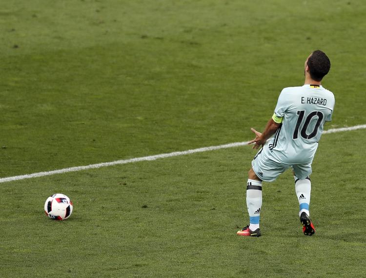 Frustrationer. Eden Hazard og co. misbrugte et hav af muligheder i akmepn mod Ungarn, men scorede alligevel fire gange. 