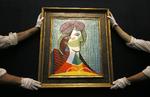 Kunstcentrum. Sotheby's i London er centrum for mange store kunstauktioner – som her Picassos ’Tete de Femme’. Men der kan blive færre værker til salg i London efter Brexit, frygter eksperter. 