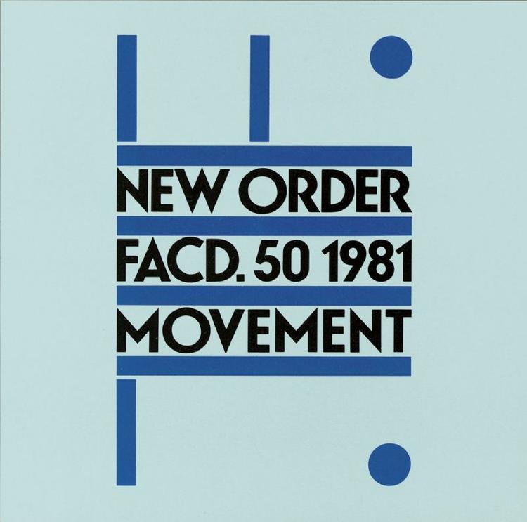 Begyndelsen. Den grafiske designer Peter Saville har skabt gruppens covers, som i dag er ikoniske - blandt andet for deres stort set ansigtsløse udtryk. Her er det coveret til New Orders første album 'Movement' fra 1981. 