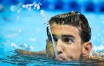 OL-KLAR. I 200 meter butterfly har Michael Phelps vundet to guld- og en sølv ved OL, men han var langt fra sin verdensrekord på 1.51,51 min. fra 2009, da han forleden kvalificerede sig til sit femte OL. Foto: Mark J. Terrill/AP 