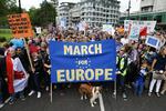 60 procent af indbyggerne i London stemte for at blive i EU, måske derfor der mødte så mange op til dagens demostration. 