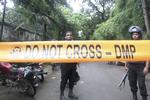 AFSPÆRRING. Politiet bevogter gerningsstedet i Dhaka. 