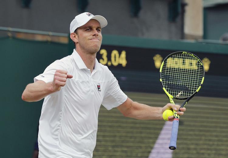SUCCES. Sam Querrey er ikke en døgnflue i tenniseliten. Mandag fulgte han flot op på triumfen mod Novak Djokovic. 