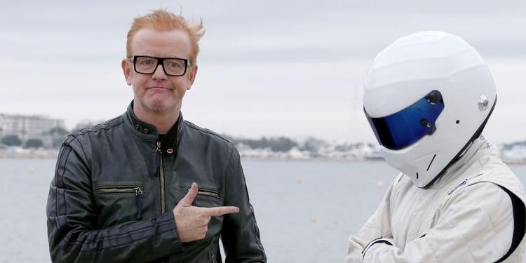 Slut. Chris Evans, ham uden hjelmen, er fortid på 'Top Gar', ham med, the Stig, bliver. 