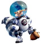 Helt. Selvom Scrat hele tiden fejler, er han ifølge Lori Forte, en af hovedmændende bag Ice Age ikke til at stoppe: »Scrat giver aldrig op: »I morgen er der atter en dag – og så får jeg det agern!««. 