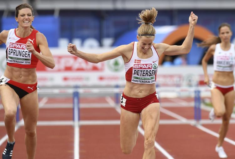 EUROPAMESTER. I sin første EM-finale løb Sara Slott Petersen først over stregen. 