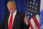 Republikanst præsidentkandidat Donald Trump taler ved et vælgermøde i Virginia 11. Juli 2016. 