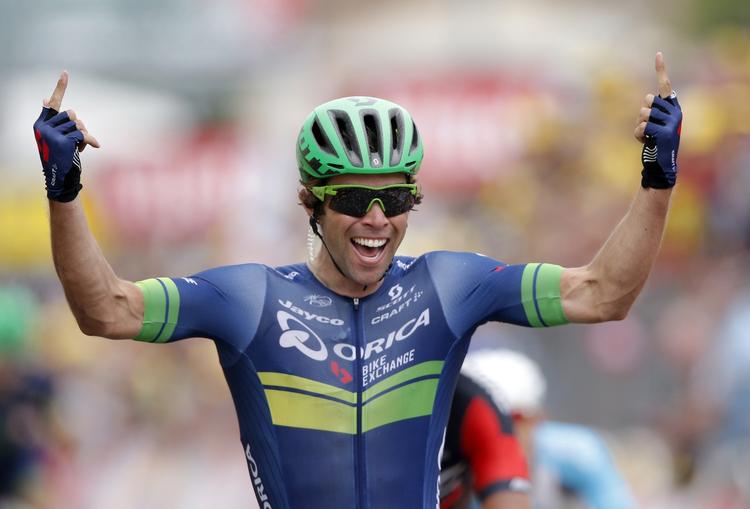 FØRST. Michael Matthews kunne tirsdag erobre sin første Tour-sejr efter et par uheldige år i den franske begivenhed. 