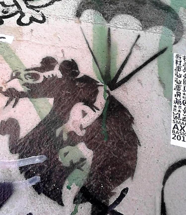 FORSVUNDET. Den verdensberømte kunstner Banksy har måttet se tre af hans værker forsvinde i den australske by Melbourne. Foto: Meyer Eidelson/Melbournewalks.com 