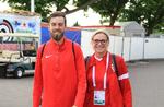 OL-UDTAGET. Spartaløberen Ole Hesselbjerg med sin træner Heidi Jensen, der som mellemdistanceløber nåede at deltage med VM tre gange, men aldrig kom til OL. 