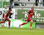 mål. Tobias Mikkelsen åbnede ballet i Superligaen, da han bragte FC Nordsjælland foran 1-0. 