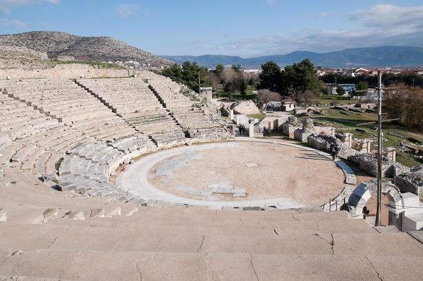 GRÆKENLAND. Byen Philippi i det østlige Makedonien ligger på oldtidens Via Egnatia-rute, som forbandt Europa og Asien. 