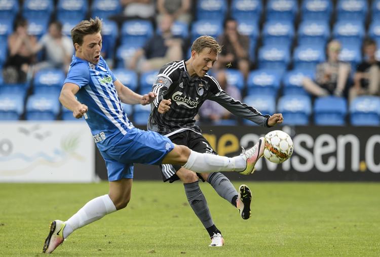 INDLÆG. Ludwig Augustinsson fra FCK kan bare det med at lægge gode pasninger ind foran mål. Det viste han også lørdag mod Esbjerg. 