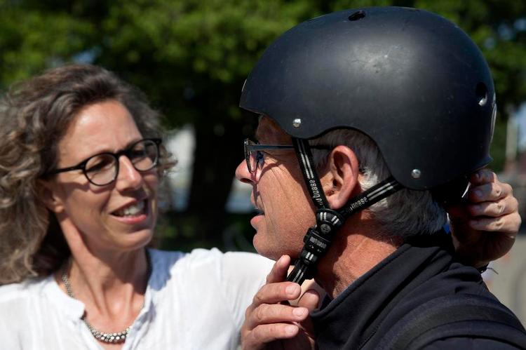 KOMFORT. For Jacob Fuchs har komforten været i højsæde, når hjelmen skulle spændes. 