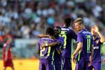 HOVEDROLLE. Pione Sisto bliver lykønsket efter en scoring mod FCN i søndags. Han har allerede lavet seks mål i dnene sæson. Jonas Borring (nr. 11) må ikke spille i aften for FCM. 