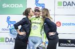 Sejr. Etapevinder Michael Valgren efter 3 etape af Postnord Danmark Rundt. 