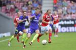 3-0. Silkeborg-spillerne kom til at halse efter FC Midtjylland det meste af kampen søndag. 