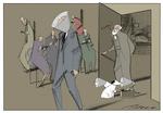 Smartphone. Tegning: Per Marquard Otzen 