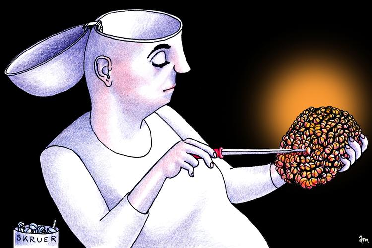 Tegning. Anne-Marie Steen Petersen 