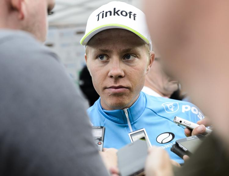 Favorit. Michael Valgren fører PostNord Danmark Rundt. 
