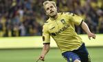 Hattrickhelt. Teemu Pukki var aftenens helt i Brøndby. 
