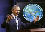 Washington Obama taler om terrorisme efter et møde i USA's nationale sikkerhedsråd. 