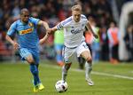 målmager. Nicolai Jørgensen blev tidligere på sommeren solgt fra FC København til Feyenoord, hvor danskeren imponerede i debutkampen søndag. 