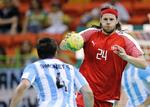 25-19. Mikkel Hansen var dirigenten i det danske spil, da Argentina blev slået i første OL-kamp. 