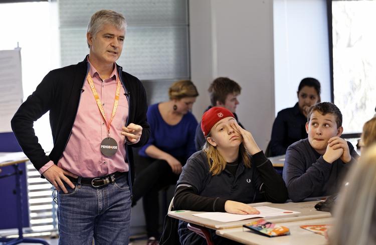 Andelen af akademikerbørn, der går i privatskole, er langt større blandt elever i 8. klasse end 1. klasse. (Arkivfoto) 