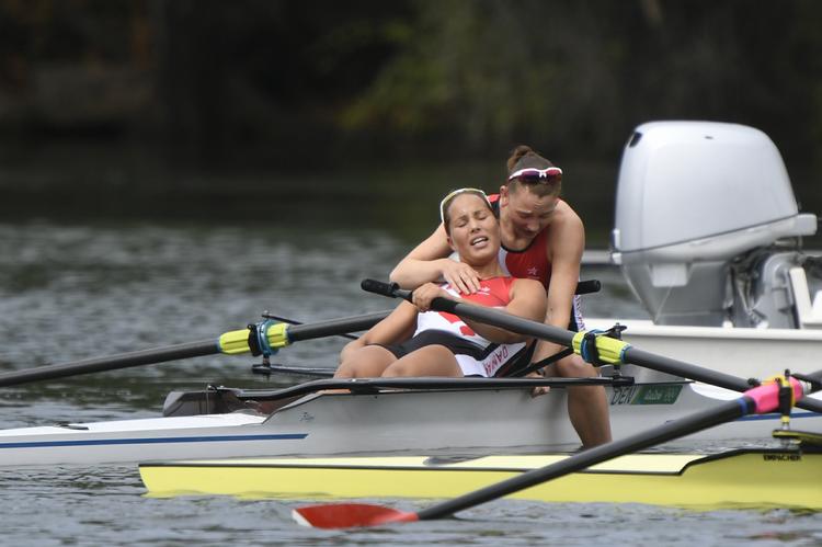Bronze. Anne Dsane Andersen og Lærke Berg Rasmussen hentede den tredje danske medalje i Rio. 