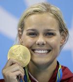Guld. Danske Pernille Blume vandt guld i svømning ved det netop overståede OL i Rio de Janeiro. 