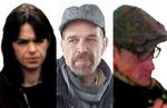 Røvere. Den aldrende trio har i årevis drillet politiet, der dog mener at have næsten friske billeder af de to mænd, Ernst-Volker Staub (i midten) og Burkhard Garweg, mens billedet af Daniela Klette er konstrueret på basis af gamle fotos. Foto: Staatsanwaltschaft Verden 