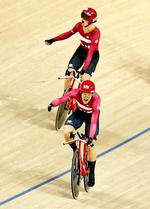TOPFORM. Lasse Norman Hansen fik med bronze i holdløbet bekræftet, at formen er i top før omnium. Foto: Jens Dresling 