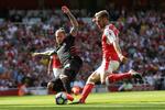 3-4. Arsenals Aaron Ramsey (th) er en af de spillere, der er slidt efter sommerens EM-slutrunde. 