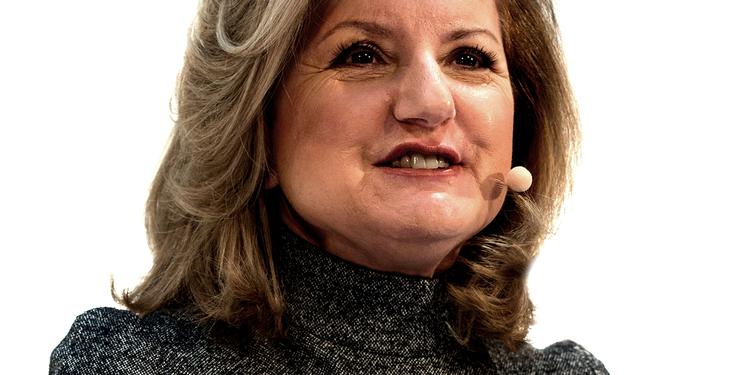 stjernestatus. Succesen for Huffington Post har gjort grundlægger Arianna Huffington til en stjerne. Her er hun inviteret til en konference i Tyskland. 