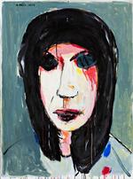 Ufri. I 14 år, til han meldte sig ud af kommunistpartiet, lå Alfred Friis' maleri stille. Kvindeportrættet er fra 2014. 