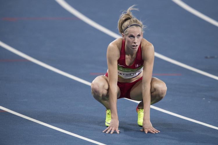 Finale. Sara Slott håber på et godt resultat i finalen på 400 meter hæk. 
