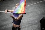 Regnbueflag. For 20 år i træk blev der afholdt Copenhagen Pride i København. 