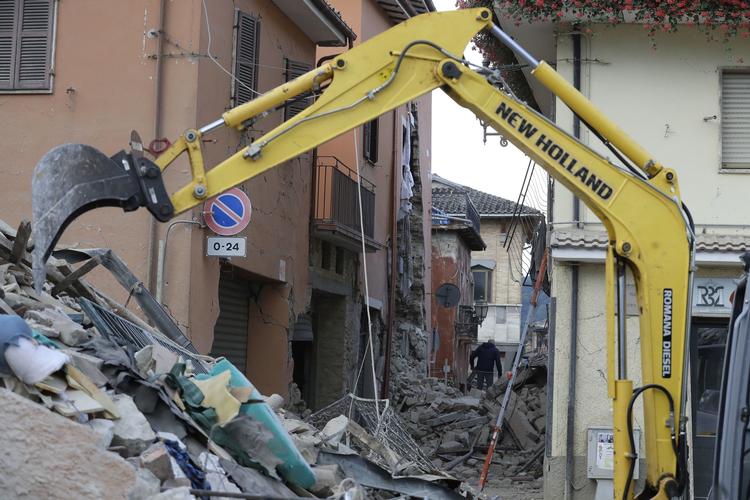 Naturkatastrofe. Landsbyen Amatrice er en af de byer, der er hårdest ramt efter et voldsomt jordskælv ramte Rieti-provinsen natten til onsdag. 
